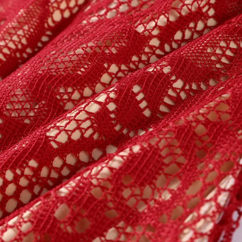 שמלת מידי תחרה דגם-Ashley