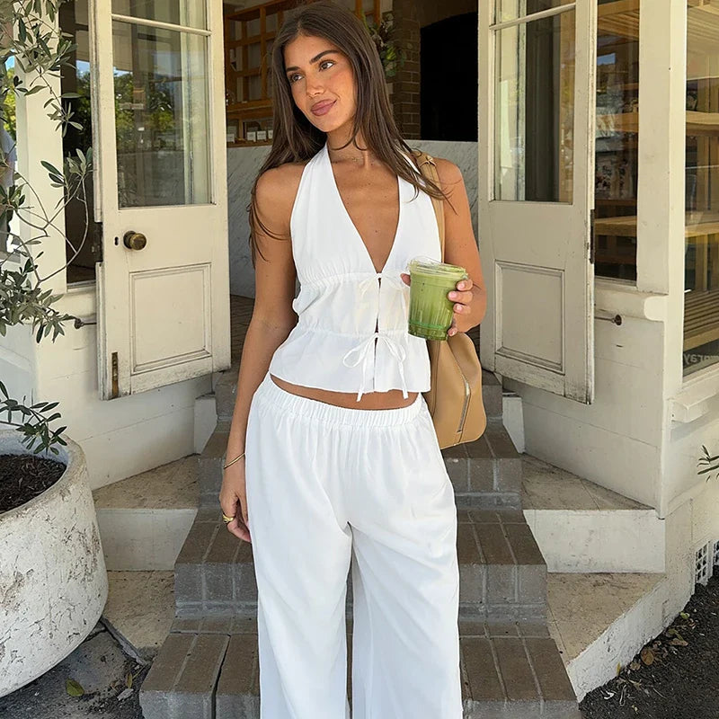 סט מכנס+ווסט סטייל-Sophia