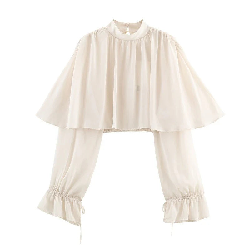 טופ צווארון גבוה-Mia