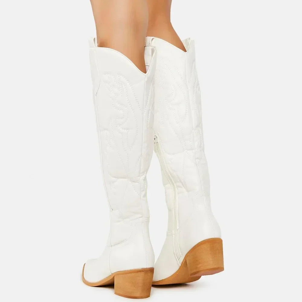 מגפי עור גבוהים-Margaret