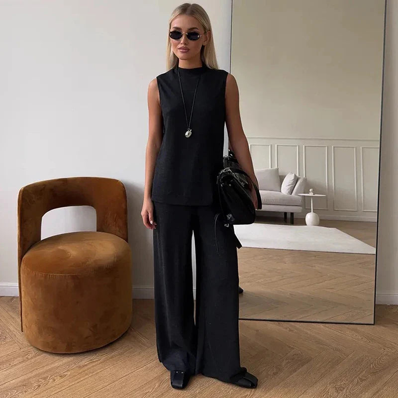 סט מכנס+ווסט -Emma