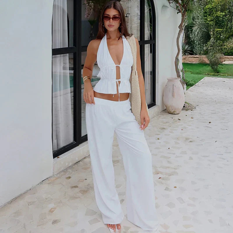 סט מכנס+ווסט סטייל-Sophia