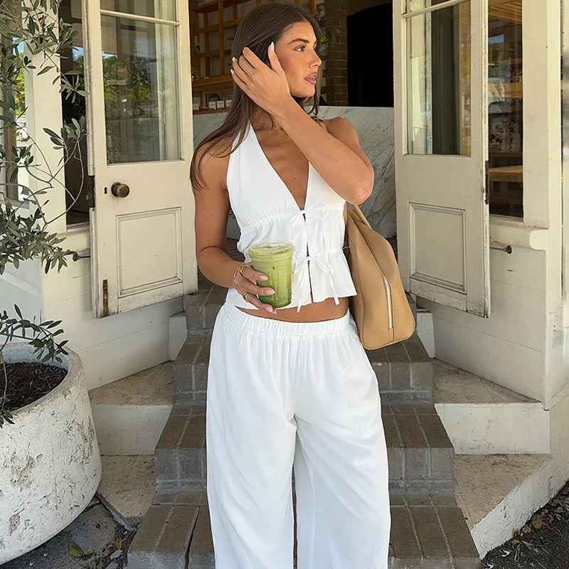 סט מכנס+ווסט סטייל-Sophia