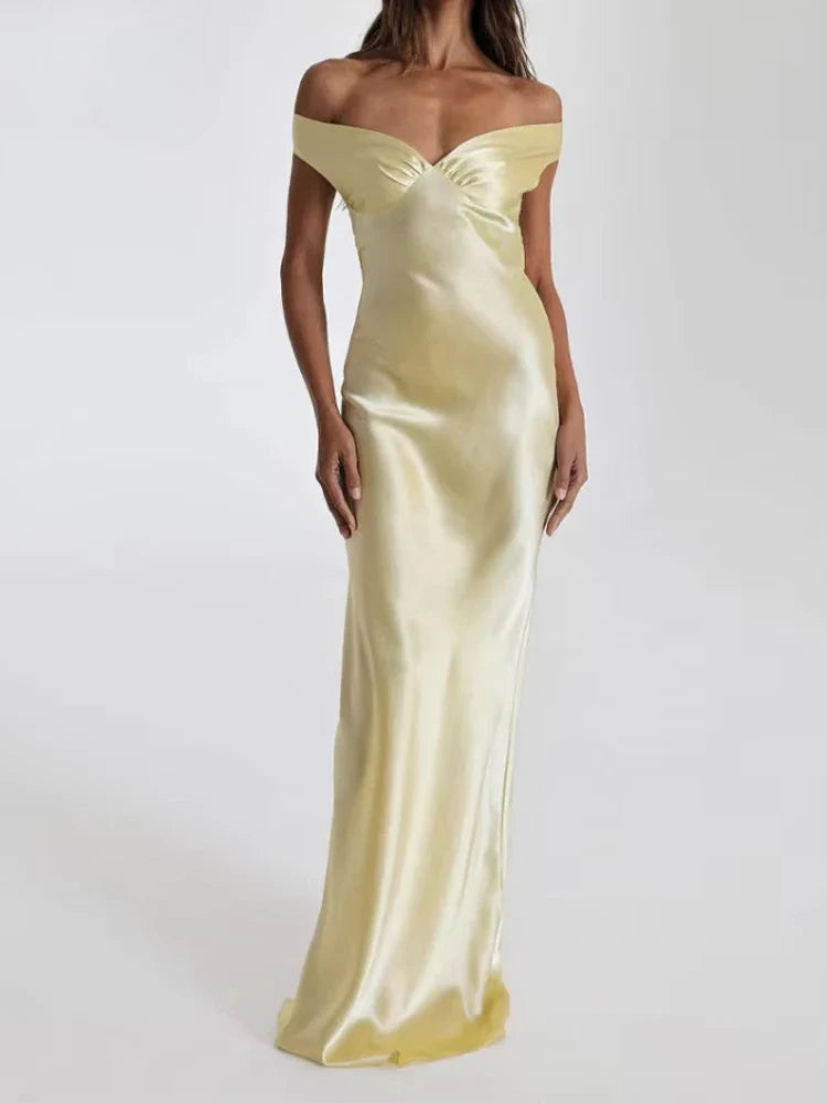 שמלת סאטן סטייל-Daisy