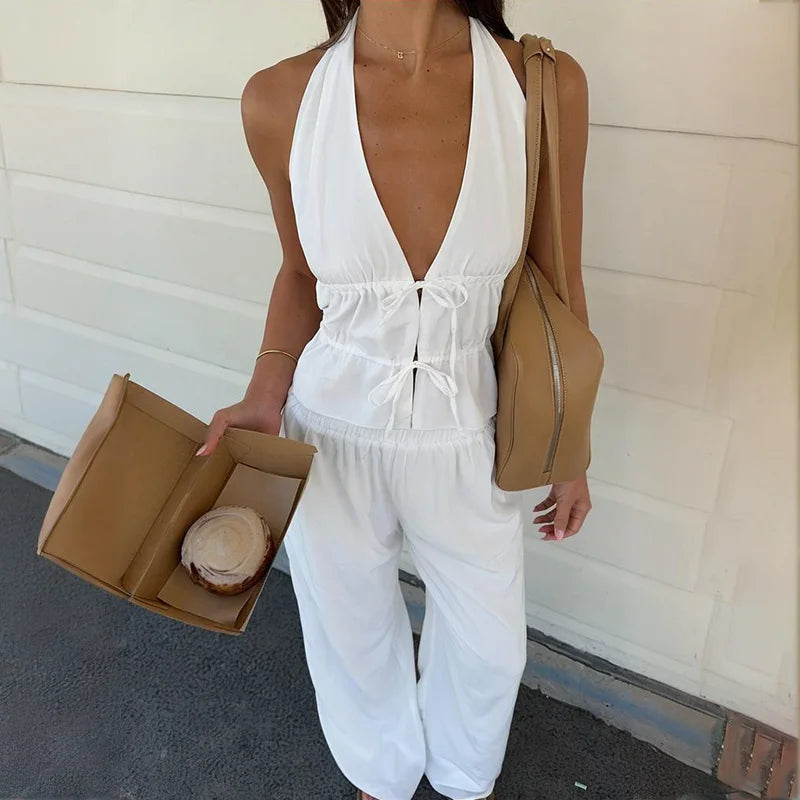 סט מכנס+ווסט סטייל-Sophia