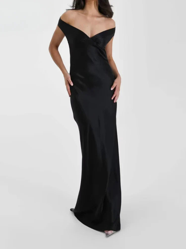 שמלת סאטן סטייל-Daisy