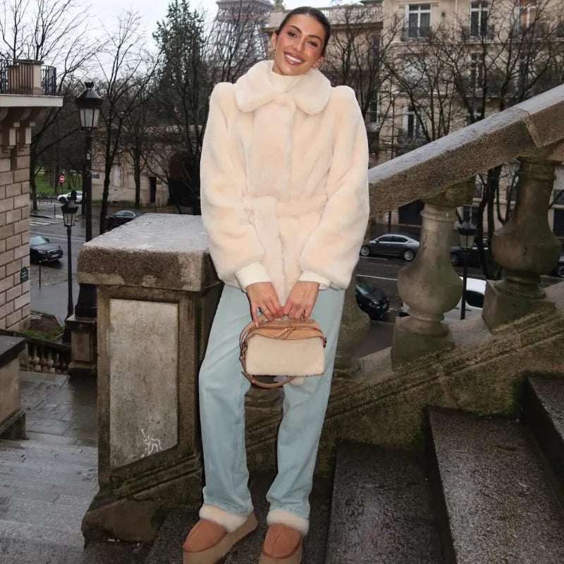 מעיל פרווה אופנתי-Charlotte