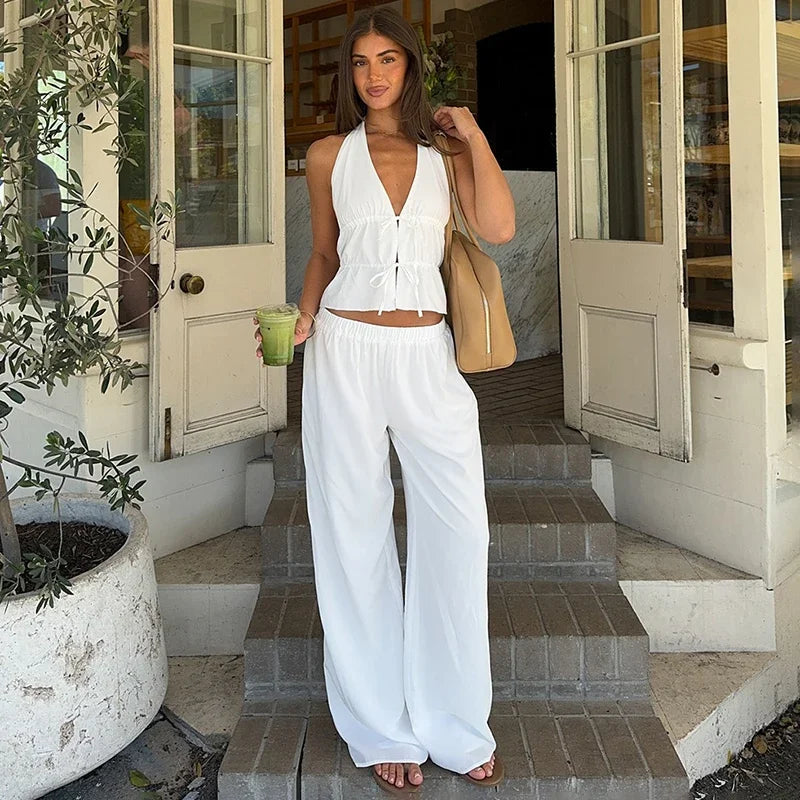 סט מכנס+ווסט סטייל-Sophia