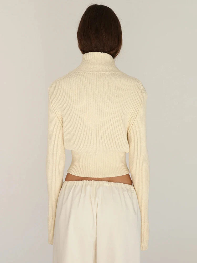 סוודר קרדיגן עם רוכסן-Isabella